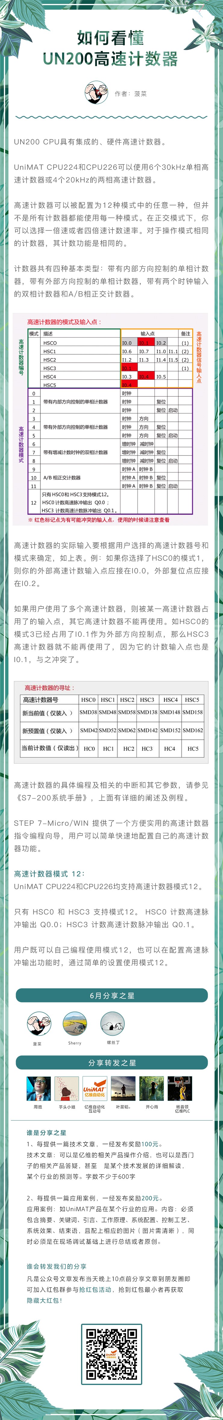 如何看懂UN200高速計數器